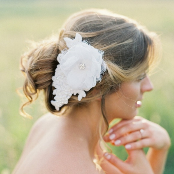 Bridal Hairpiece. Wedding Headpiece. main image 5